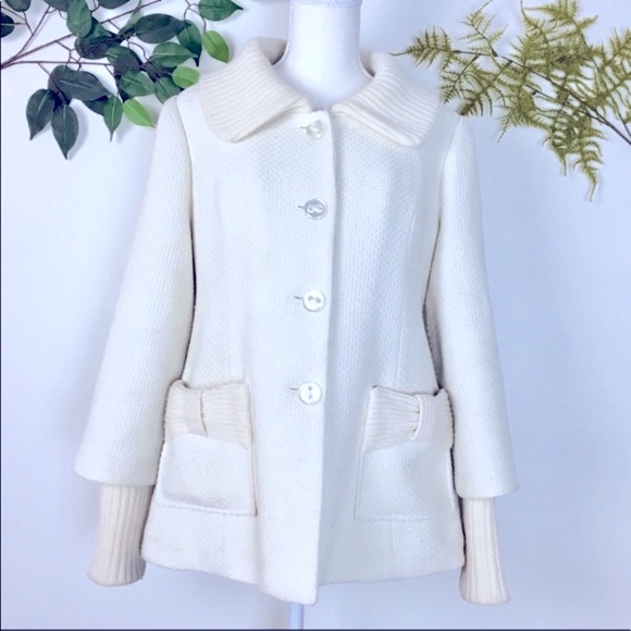 Anthro Tabitha Thick Wool Lambswool Pea Coat - Picture 2 of 5